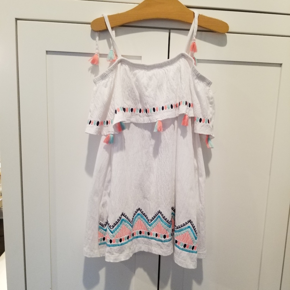 Girls cute summer top with tassels